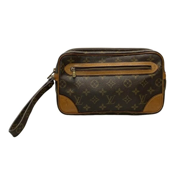 Auth LOUIS VUITTON Marly Dragonne GM M51825 Monogram - 872TH Mens Clutch Bag - Picture 1 of 12